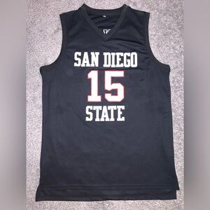SDSU KAWHI LEONARD BASKETBALL JERSEY SAN DIEGO STATE UNIVERSITY RED BLACK XXL